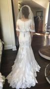 ieie Bridal Modest Mermaid Lace Wedding Dress with Short Sleeves | Edna Review