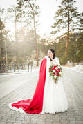 ieie Bridal Winter Long Wedding Cloak with Fur Edges and Hood SG1003 Review