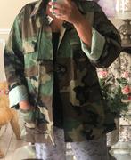 Firegypsy Vintage Vintage Military Jacket Camo Army Button Down Camo Shirt Jacket IN YOUR SIZE Review