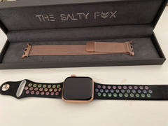 The Salty Fox Silicone Sports Apple Watch Band - Black/Pride Review