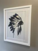 Green Lili Native American Headdress Art Print Review