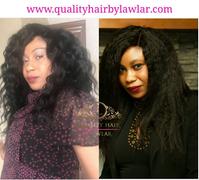 QualityHairByLawlar Mongolian Kinky Straight Human Hair Lace Front Wig Review