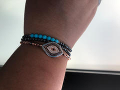 Karma and Luck The Guardian Turquoise Hematite Bracelet - December Birthstone Review