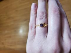 Karma and Luck Tranquil Ebb and Flow - Amethyst Crescent Moon Gold Ring Review