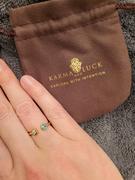 Karma and Luck Defensive Shield - Gold Turquoise Enamel Evil Eye Ring Review
