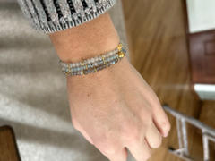 Karma and Luck Soothing Warmth - Labradorite Moonstone Aquamarine Triple Summer Stack Review