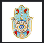 Karma and Luck Grateful Soul - Ceramic Peace Love Hamsa Plate Review