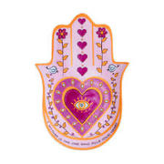 Karma and Luck Cheerful Spirit - Ceramic Heart Hamsa Plate Review