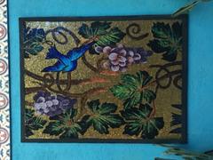 Mozaico Mosaic Mural - Blue Bird in Gold Review