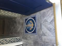 Mozaico Bright Anchor on a blue background Marble Mosaic Review