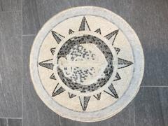 Mozaico Bianca - Revisión del medallón de mosaico de ancla