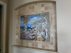 Mozaico Tuscan Sea View Peinture murale décorative en mosaïque