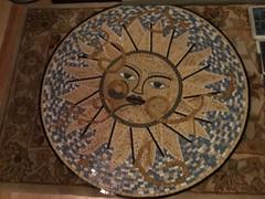 Mozaico Teal Surya - Rassegna del medaglione del mosaico del sole