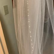 Dareth Colburn Simple Pearl Edge Wedding Veil Review