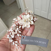 Dareth Colburn Ivory & Floral Bridal Clip Review