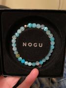 NOGU Dragon Grain Agate | .925 Sterling Silver | Healing Gemstone Bead Bracelet Review
