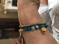 NOGU Confidence | Gold Aura Blue Lines Agate Bracelet Review