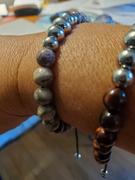 NOGU Brown Line Agate | Silver | Balance Gemstone Macrame Bracelet Review
