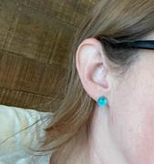NOGU Aquamarine | .925 Sterling Silver | Mermaid Glass Stud Earrings Review