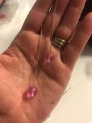 NOGU Pink | .925 Sterling Silver | Mermaid Glass Chain Drop Threader Earrings Review