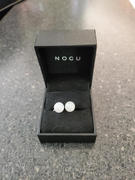 NOGU Rose Quartz | .925 Sterling Perak | Kajian Gemstone Stud Earrings