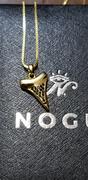 NOGU Shark Tooth Infinity Clasp Necklace by Lauren Howe | .925 Sterling Gold Vermeil | Black Crystal Review