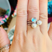 NOGU Rainbow White | Rose Gold Vermeil | Mermaid Glass Ring Review