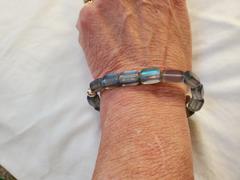 NOGU Grau | .925 Sterling Silber | Meerjungfrau Glas Kieselstein Armband Bewertung