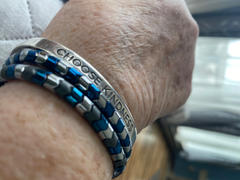 NOGU Serpentine | Blue and Silver Hematite x Silver | Wave Bracelet Review