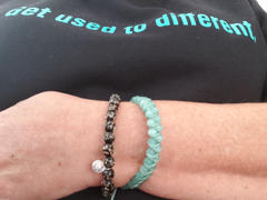 NOGU Teal | Silver | Cheshire Glass Double Macrame Bracelet Review