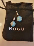 NOGU Cerulean | .925 Sterling Silver | Firefly Glass Stud Earrings Review