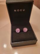 NOGU Lilac | .925 Sterling Silver | Firefly Glass Stud Earrings Review