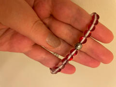 NOGU Dark Vermillion | Silver | Mermaid Glass Macrame Bead Bracelet Review