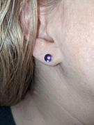NOGU Cosmic Purple | .925 Sterling Silver | Galaxy Glass Mini Stud Earrings Review