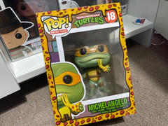 PPJoe Pop Protectors IN STOCK: Funko POP Vinyl: TMNT - Michelangelo with a PPJoe Pizza Sleeve Review