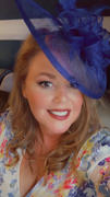 Fascinators Direct Royal Blue Fascinator with Ruched Sinamay & Loops Review