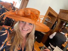 Fascinators Direct Classic Sinamay Tangerine Wedding Hat Review