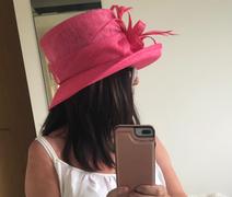 Fascinators Direct Classic Sinamay Hot Pink Cerise Wedding Hat Review