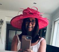 Fascinators Direct Classic Sinamay Hot Pink Cerise Wedding Hat Review