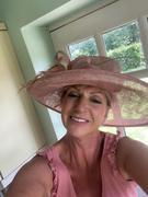 Fascinators Direct Classic Sinamay Blush Pink Wedding Hat Review