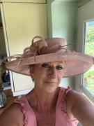 Fascinators Direct Classic Sinamay Blush Pink Wedding Hat Review