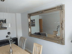 LoungeLiving.co.uk Yearn Baroque Swept YG256 Silver Leaf Mirror Review