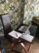 LoungeLiving.co.uk Jual Furnishings Helsinki Laptop Table 900 Walnut Desk Review