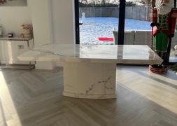 LoungeLiving.co.uk Mark Harris Como 200cm Ivory White Marble Dining Table Review