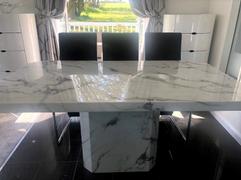 LoungeLiving.co.uk Becca 160cm Ivory White Marble Dining Table Review