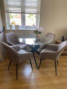 LoungeLiving.co.uk Mark Harris Marina 100cm Glass Dining Table Review