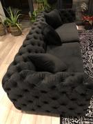 LoungeLiving.co.uk Mark Harris Alegra Black Velvet 3 Seater Sofa Review