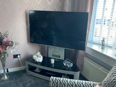 LoungeLiving.co.uk Jual Furnishings Grey Florence Cantilever TV Stand Review