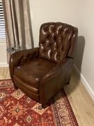 Club Furniture Joel Quick Ship Button Tufted Pillow Back Leather Recliner-OUT OF STOCK UNTIL 6/24/2022 Review