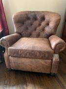 Club Furniture Jackson Big Man Large Oversized Button Tufted Leather Recliner Review